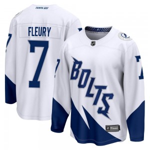 Youth Fanatics Branded Tampa Bay Lightning Haydn Fleury White 2022 Stadium Series Jersey - Breakaway