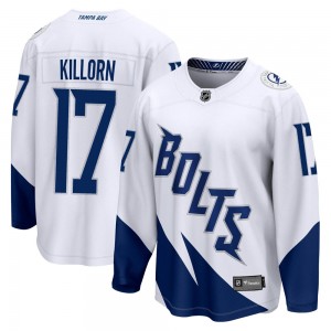 Youth Fanatics Branded Tampa Bay Lightning Alex Killorn White 2022 Stadium Series Jersey - Breakaway