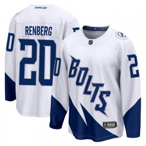 Youth Fanatics Branded Tampa Bay Lightning Mikael Renberg White 2022 Stadium Series Jersey - Breakaway