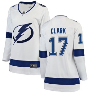 Women's Fanatics Branded Tampa Bay Lightning Wendel Clark White Away Jersey - Breakaway