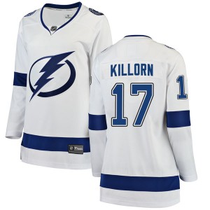 Women's Fanatics Branded Tampa Bay Lightning Alex Killorn White Away Jersey - Breakaway