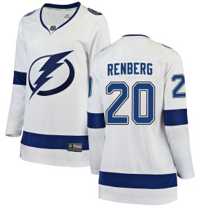 Women's Fanatics Branded Tampa Bay Lightning Mikael Renberg White Away Jersey - Breakaway