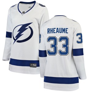 Women's Fanatics Branded Tampa Bay Lightning Manon Rheaume White Away Jersey - Breakaway