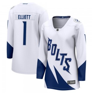 Women's Fanatics Branded Tampa Bay Lightning Brian Elliott White 2022 Stadium Series Jersey - Breakaway