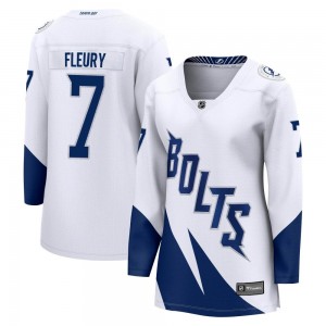 Women's Fanatics Branded Tampa Bay Lightning Haydn Fleury White 2022 Stadium Series Jersey - Breakaway