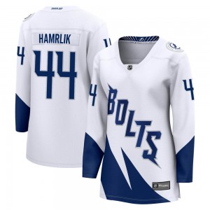 Women's Fanatics Branded Tampa Bay Lightning Roman Hamrlik White 2022 Stadium Series Jersey - Breakaway
