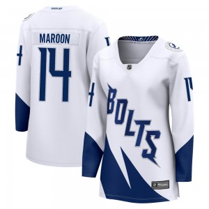 Women's Fanatics Branded Tampa Bay Lightning Pat Maroon White 2022 Stadium Series Jersey - Breakaway