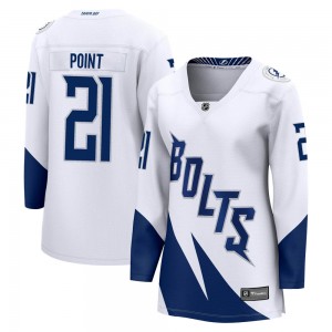 Women's Fanatics Branded Tampa Bay Lightning Brayden Point White 2022 Stadium Series Jersey - Breakaway